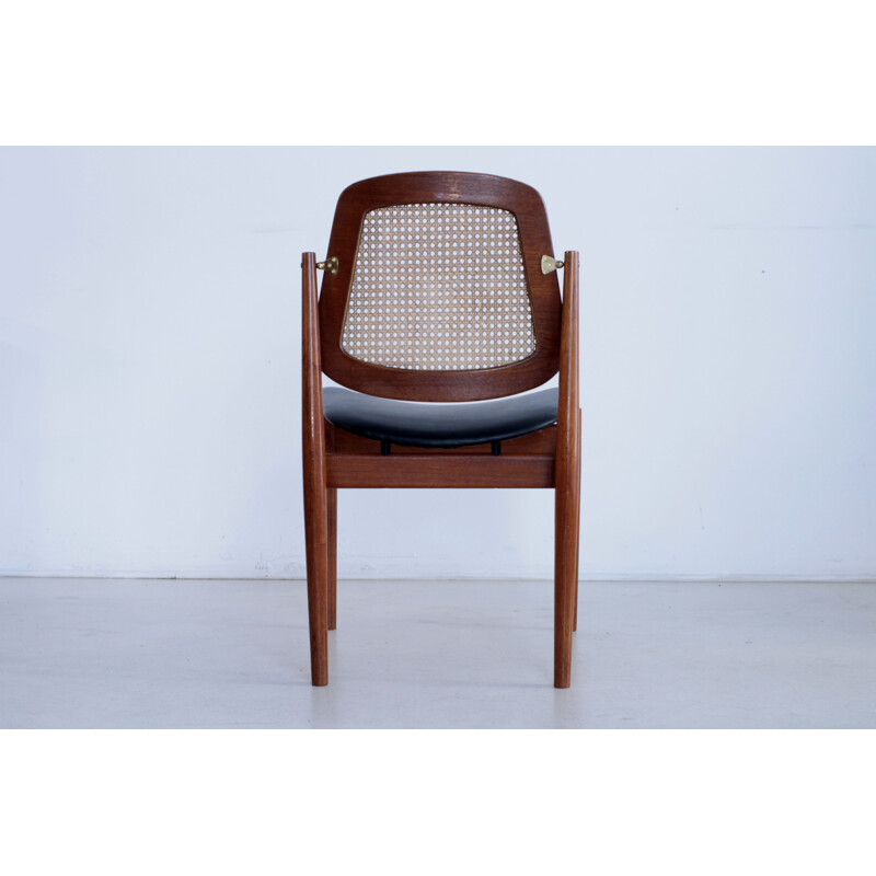 Vintage set of 4 teak chairs by Arne Vodder for France & Son - 1960s