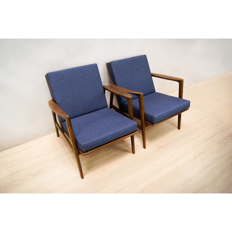 Suite de 2 fauteuils vintage par Swarzędzka - 1960