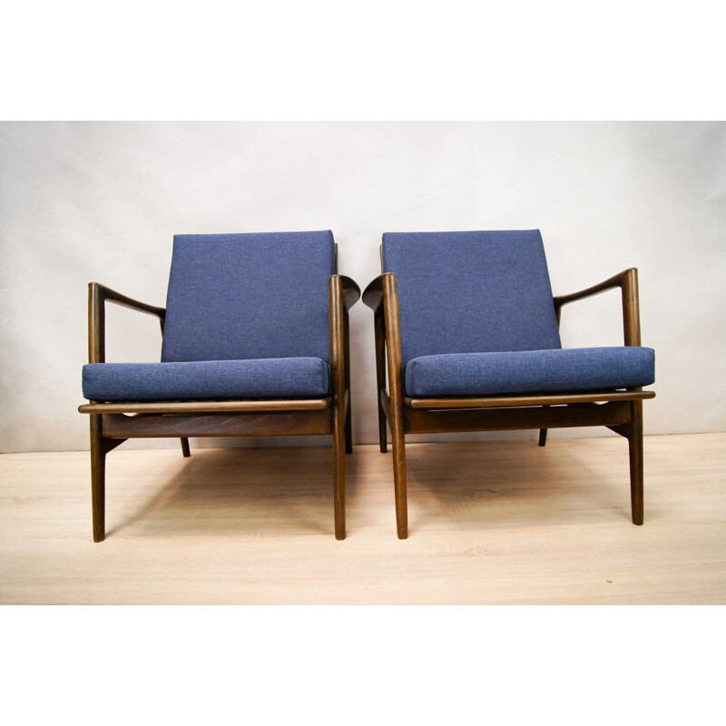 Suite de 2 fauteuils vintage par Swarzędzka - 1960
