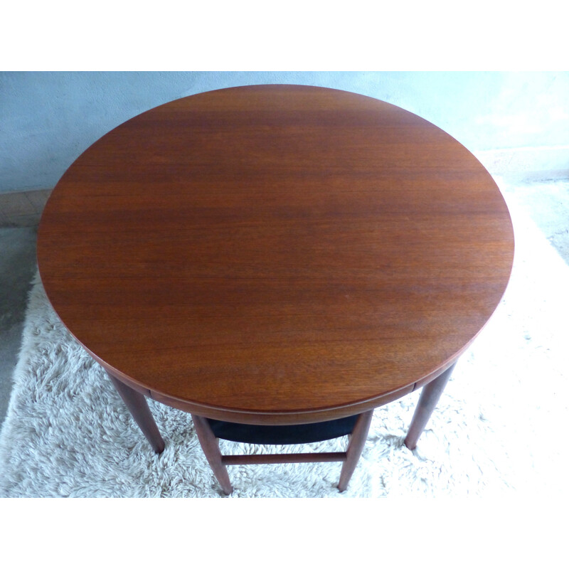 Vintage dining set in teak by Hans Olsen - 1960s