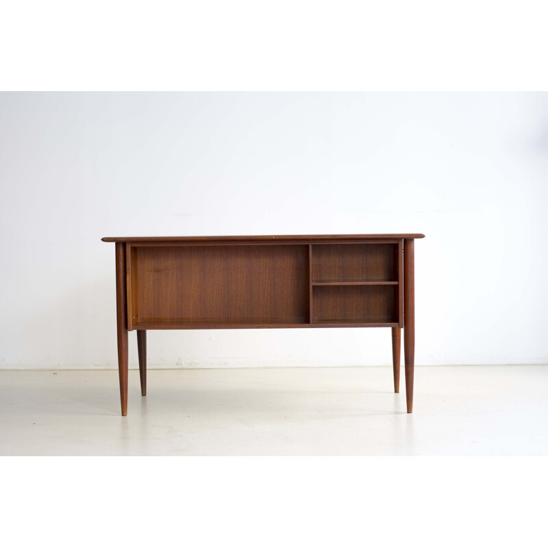 Vintage Scandinavian office set in teak - 1950s