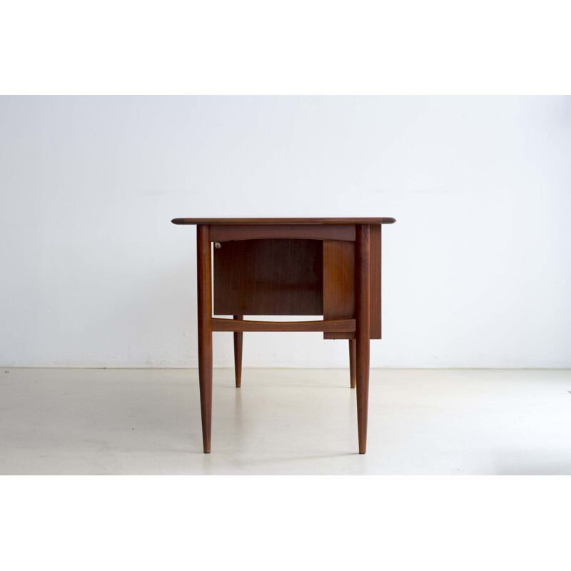 Vintage Scandinavian office set in teak - 1950s