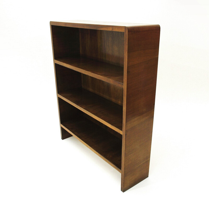 Vintage Italian bookcase in wood - 1940s