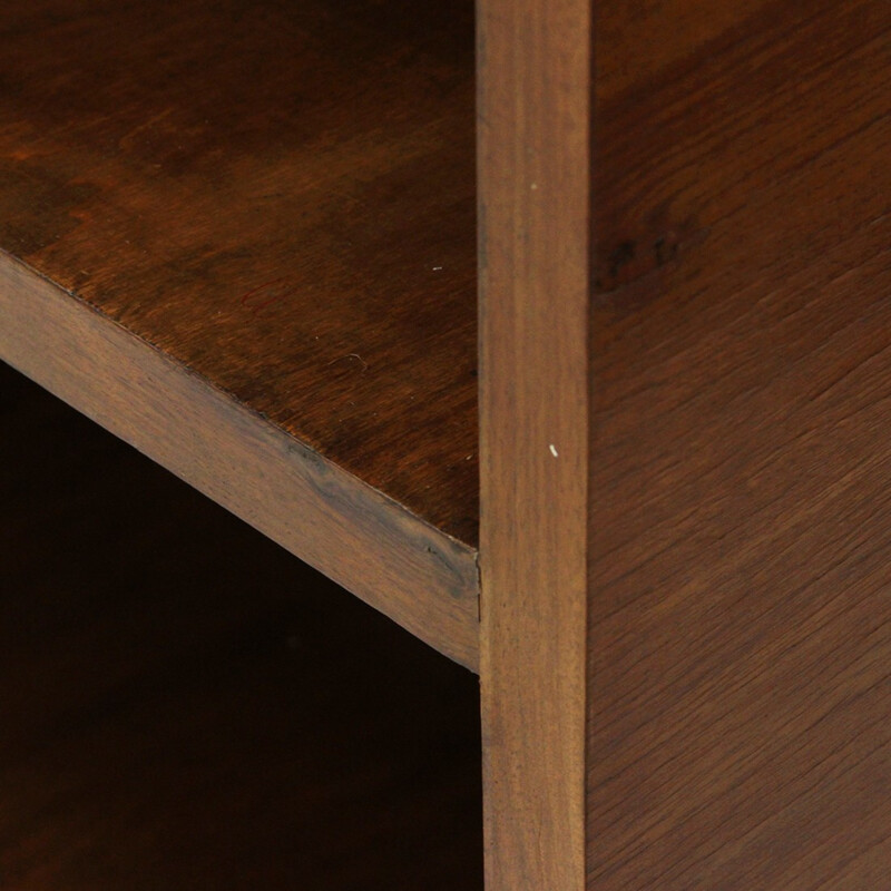 Vintage Italian bookcase in wood - 1940s