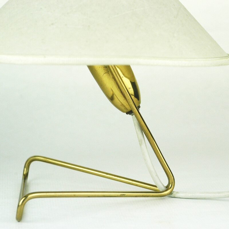 Set of 2 vintage wall lamps in brass for Rupert Nikoll - 1950s