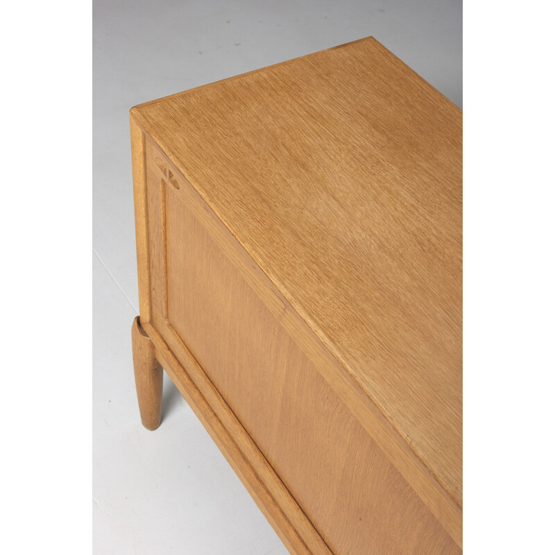 Vintage sideboard in Oak  by H.W.Klein for Bramin - 1960s