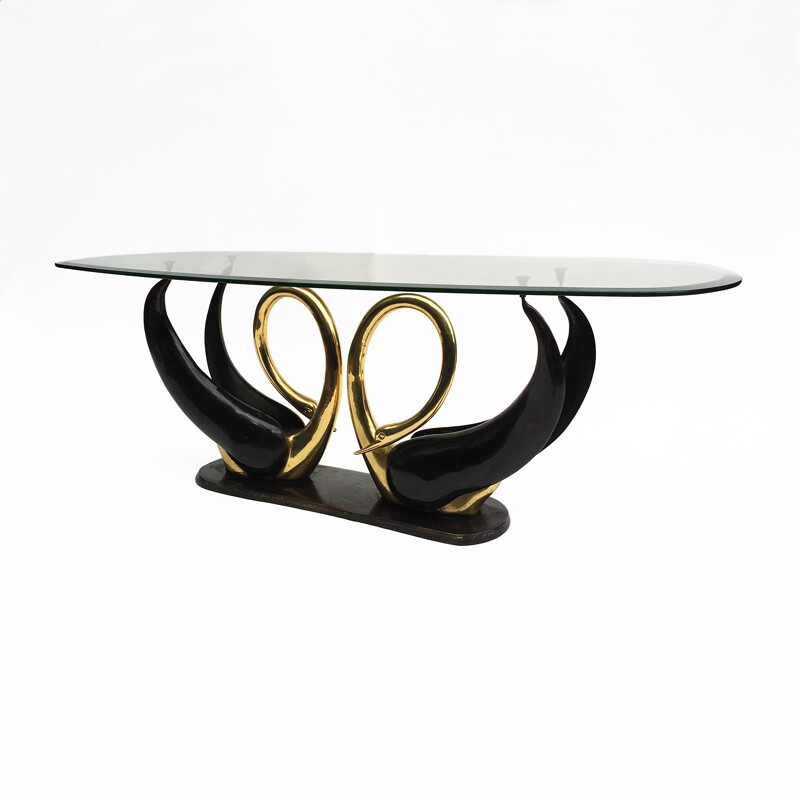 Vintage coffee table by Maison Jansen - 1970s