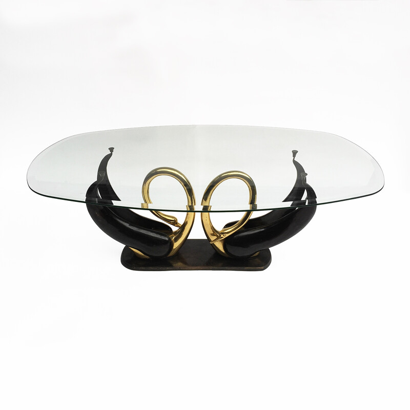 Vintage coffee table by Maison Jansen - 1970s