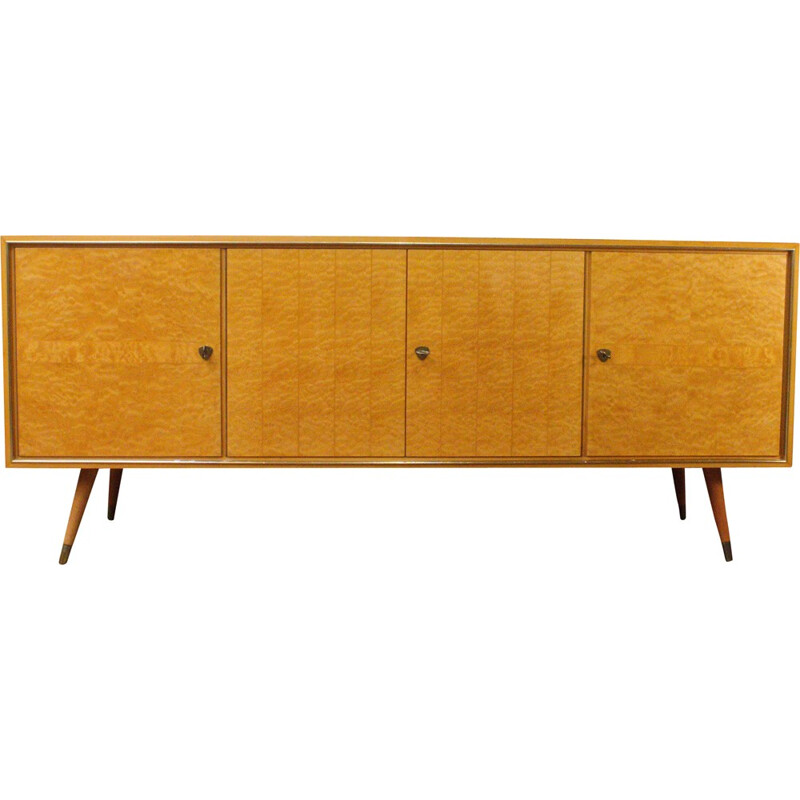 Vintage Sideboard in Swiss pear with 4 doors - 1950s