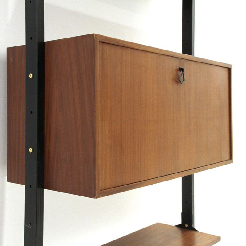 Italian vintage teak wall unit - 1950s