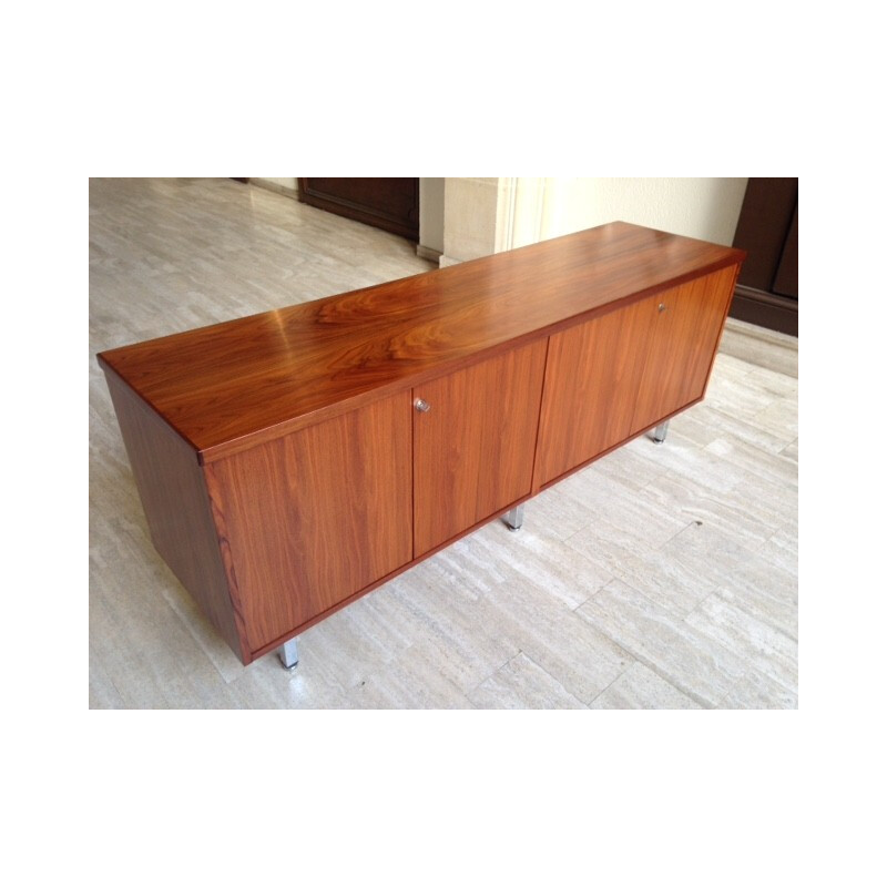Sideboard in rosewood and metal, Florence KNOLL - 1960s
