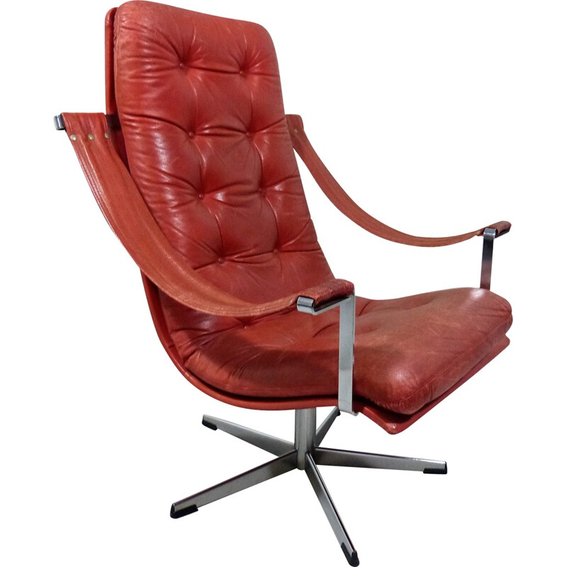 Swivel Vintage Lounge Chair by Geoffrey Harcourt for Artifort - 1960s