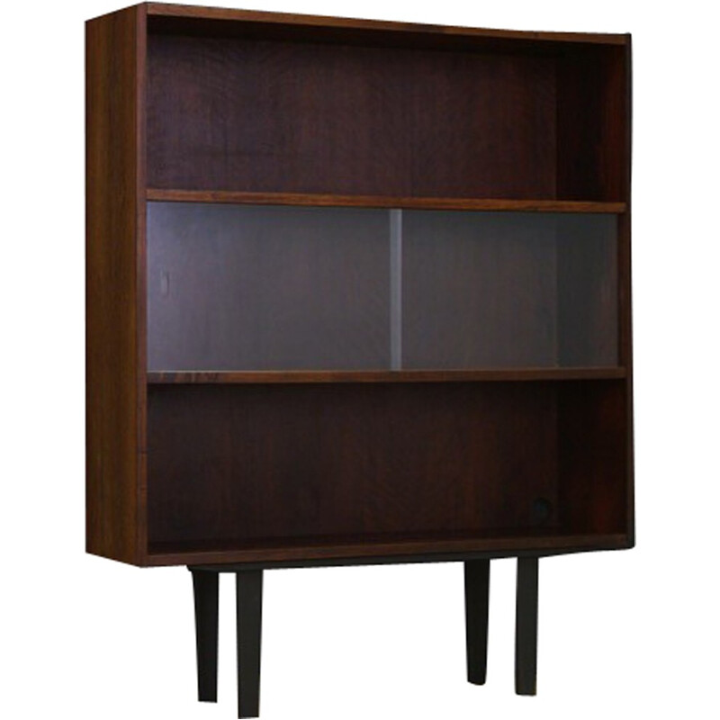Vintage veneered with rosewood bookcase - 1960s