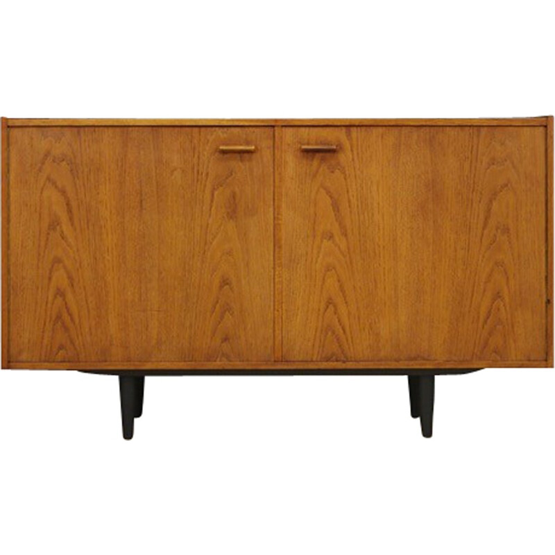 Vintage veneered with ash chest of drawers - 1960s