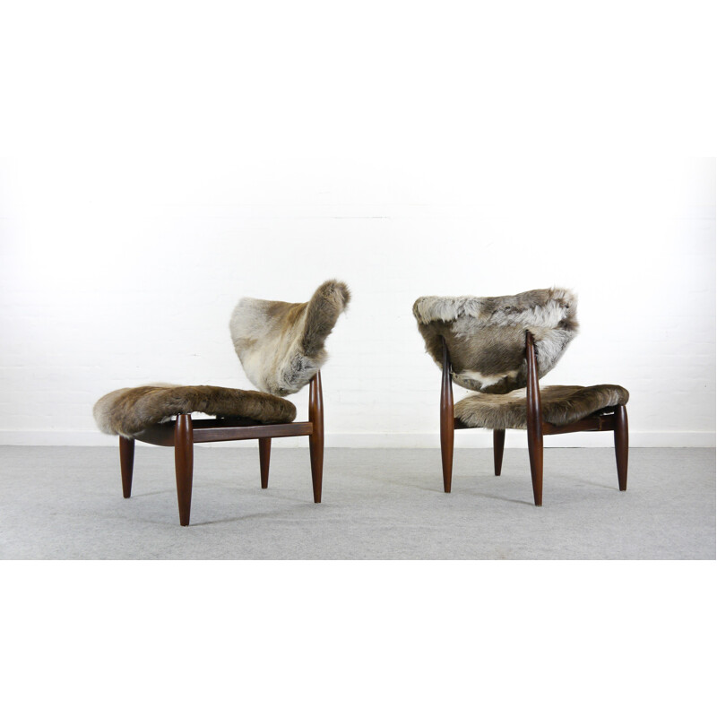 Pair of scandinavian Low Chairs - 1950s