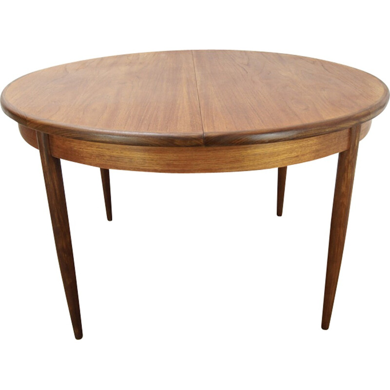 Vintage oval extendable teak dining table by G-Plan for Fresco - 1960s