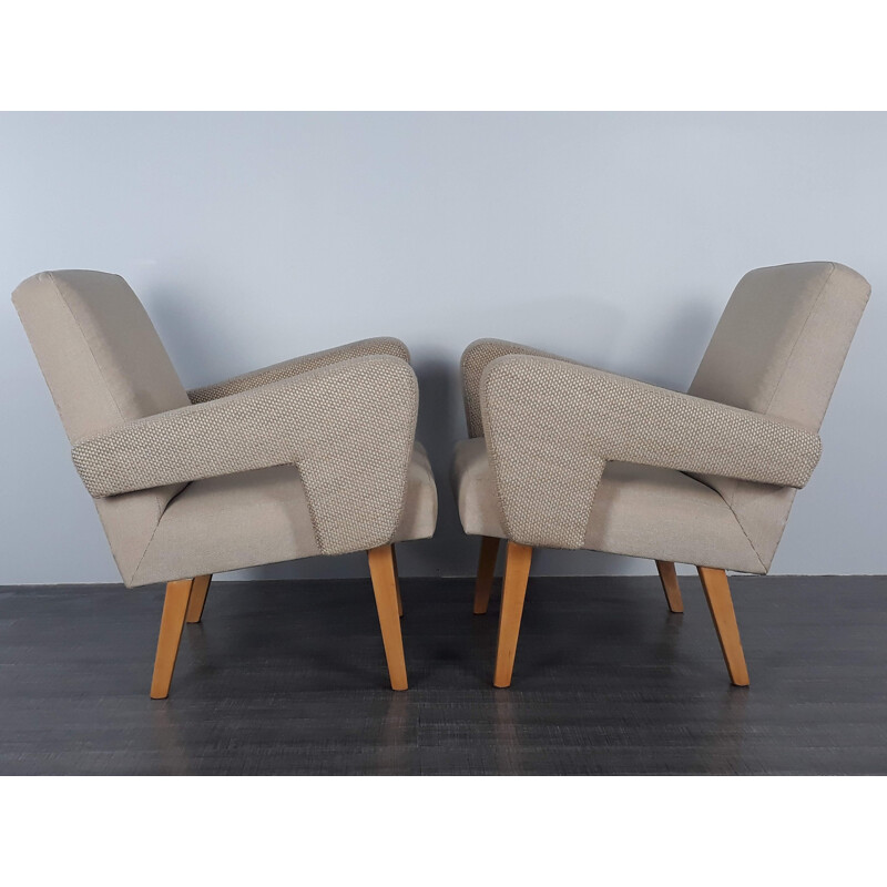 Pair of vintage Czechoslovakian Jitona Armchairs - 1960s