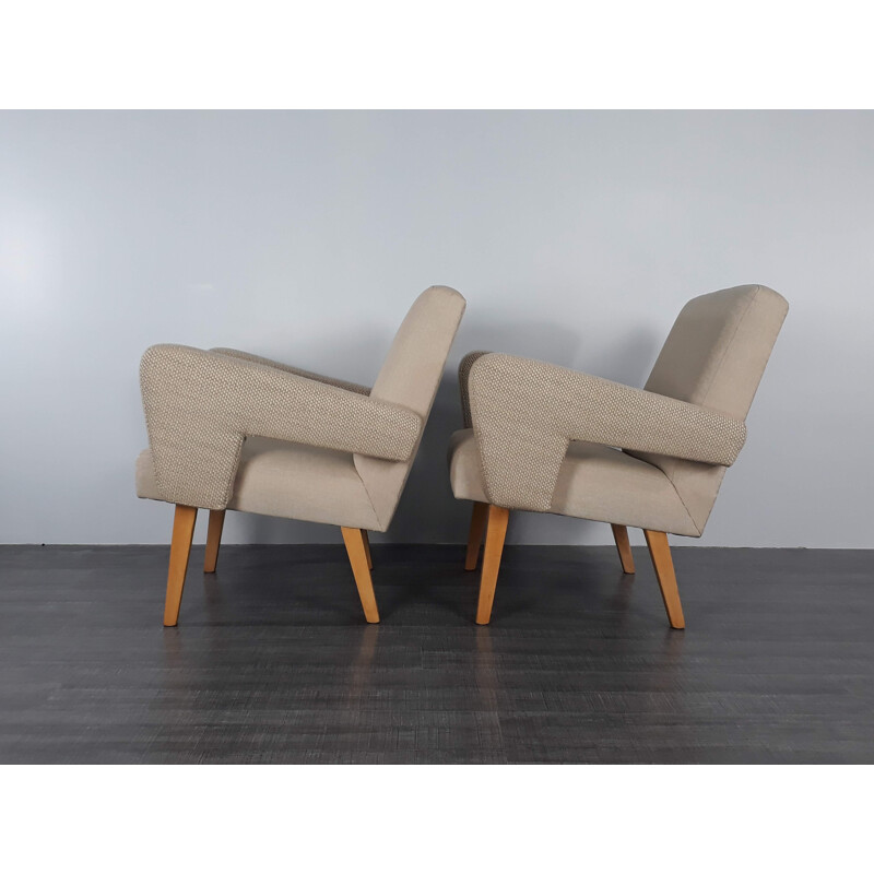 Pair of vintage Czechoslovakian Jitona Armchairs - 1960s