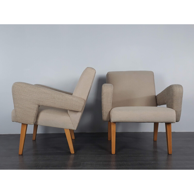 Pair of vintage Czechoslovakian Jitona Armchairs - 1960s