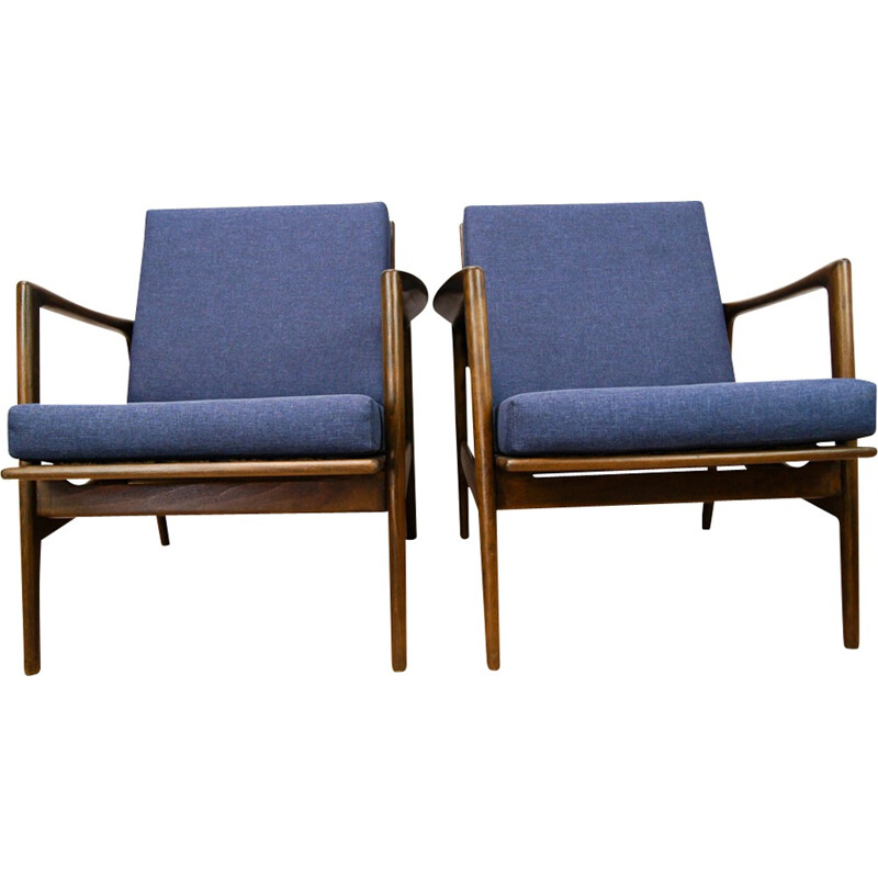 Set of 2 vintage armchairs for Swarzędzka - 1960s