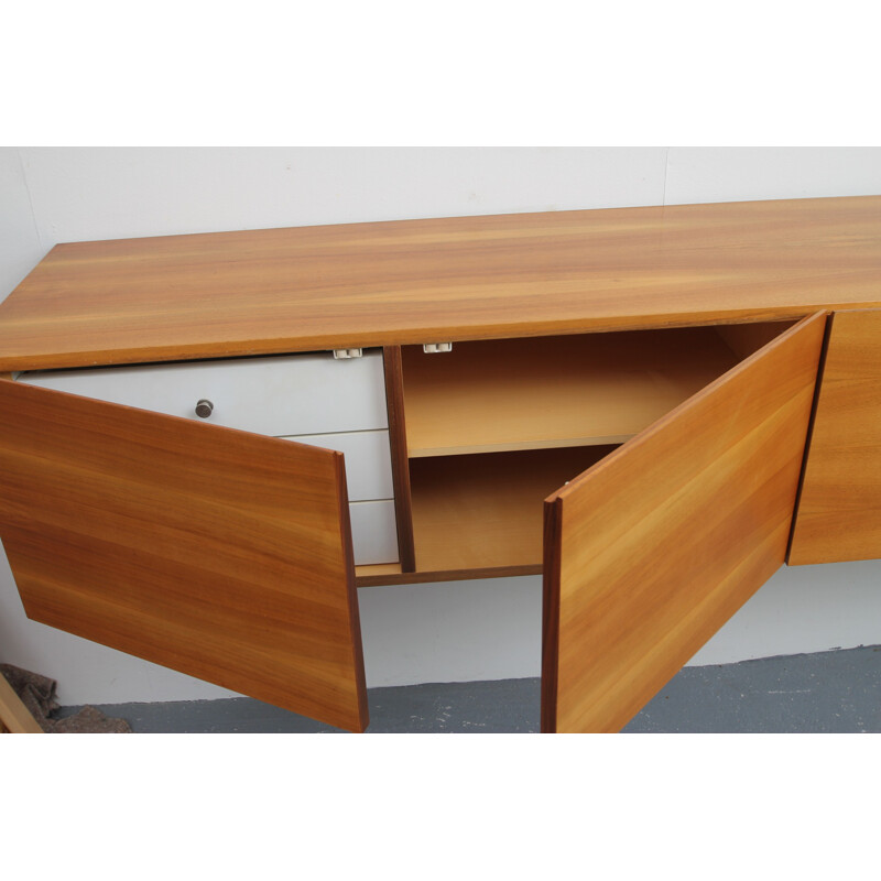 Vintage floating wall sideboard in walnut - 1960s