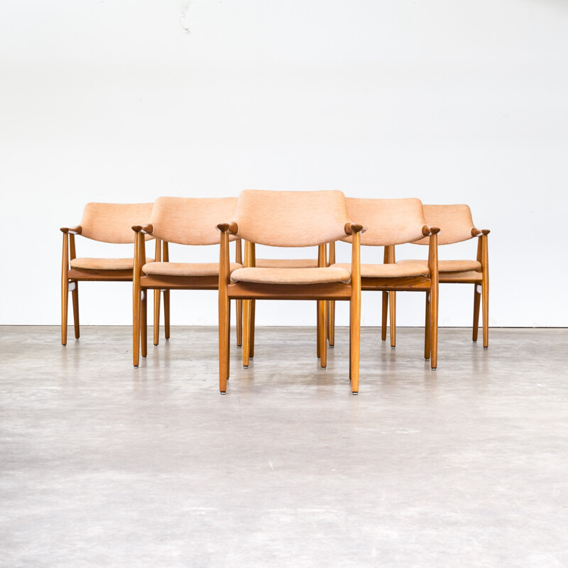 Set of 5 vintage chair by Svend Aage Eriksen for Gløstrup Møbelfabrik - 1960s