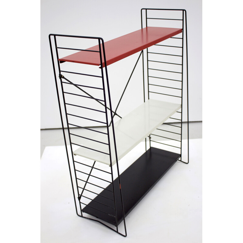 Floor standing metal shelves by A. D. Dekker for Tomado - 1960s