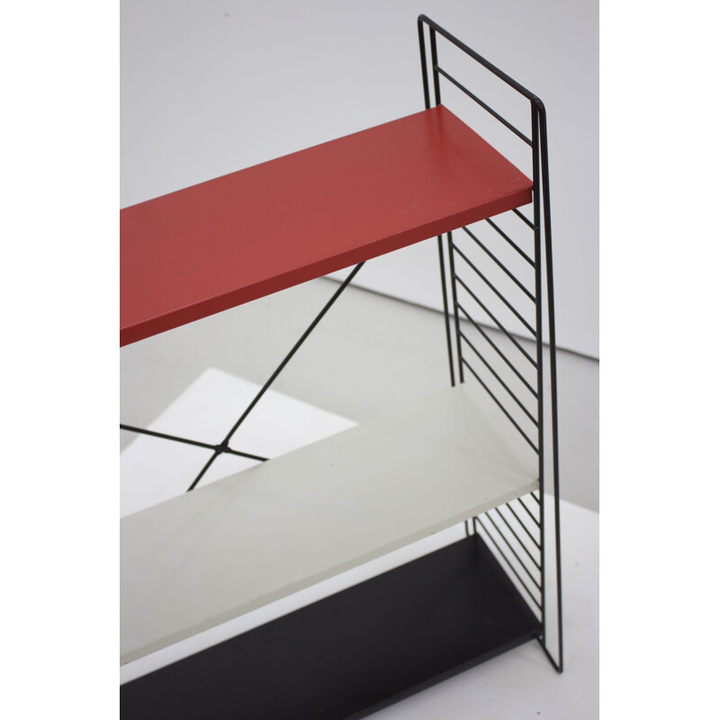 Floor standing metal shelves by A. D. Dekker for Tomado - 1960s