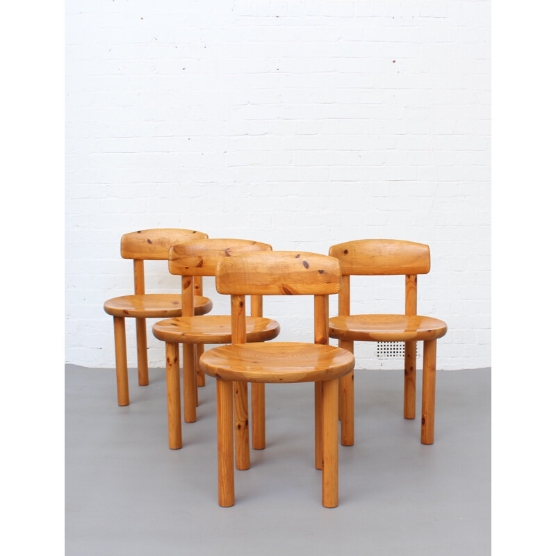 Suite de 4 chaises à repas en Pin par Rainer Daumiller pour Scierie Hirtshals - 1970