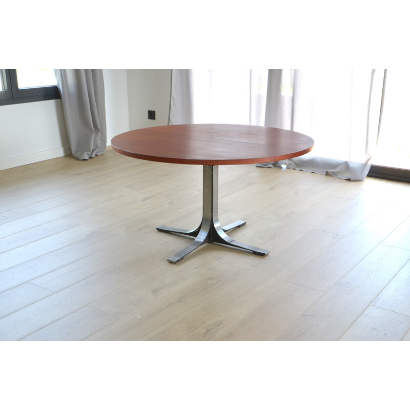 Vintage modular coffee table in mahogany - 1950s