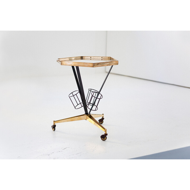 Vintage Italian bar cart trolley - 1950s