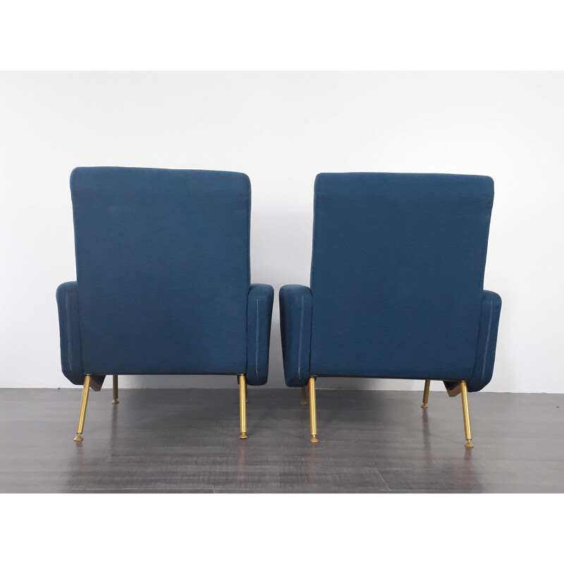 Vintage pair of armchairs "Troïka" by Pierre Guariche for Airborna - 1950s