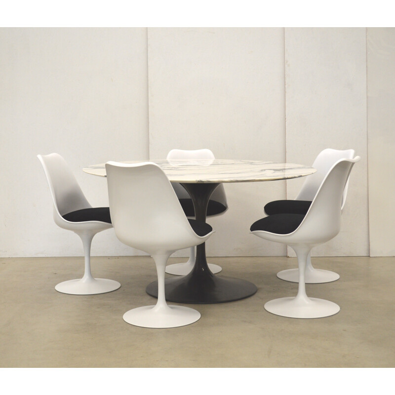 Vintage "Tulipe" dining set by Eero Saarinen for Knoll International - 1970s