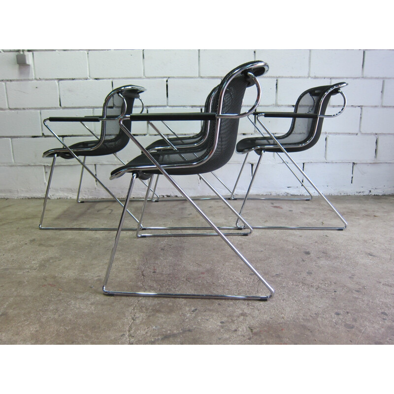 Chaises Vintage "penelope" par Charles Pollock Pour Castelli - 1980