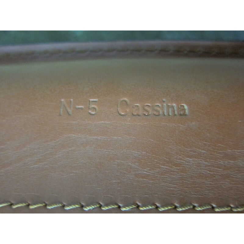 Fauteuils Cassina CAB 413 en cuir par Mario Bellini - 1970