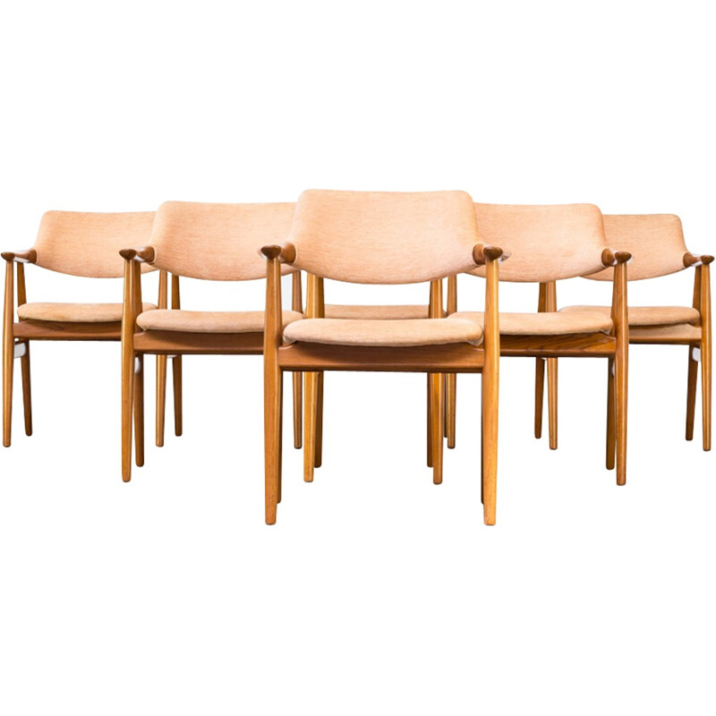 Set of 5 vintage chair by Svend Aage Eriksen for Gløstrup Møbelfabrik - 1960s