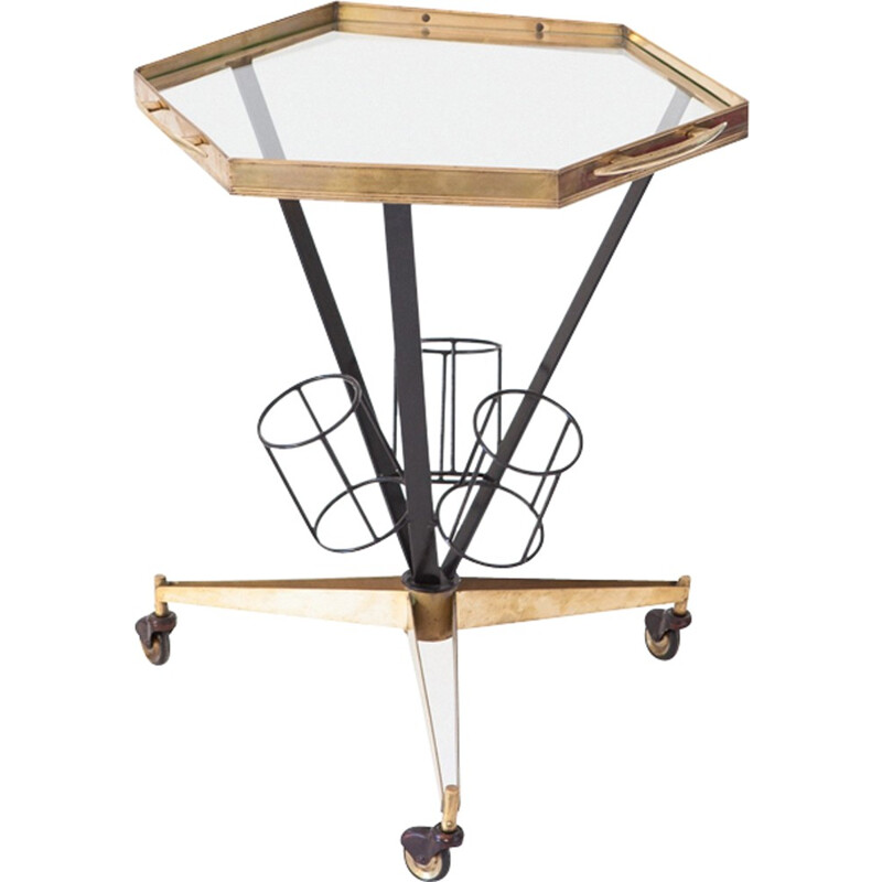 Vintage Italian bar cart trolley - 1950s