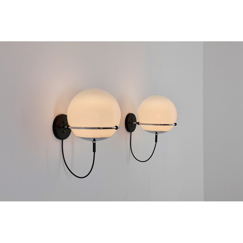 Set of 2 ochtendnevel morning haze wall lights by Frank Ligtelijn - 1970s