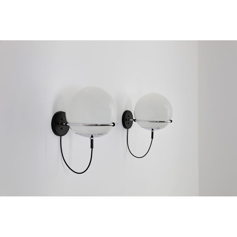 Set of 2 ochtendnevel morning haze wall lights by Frank Ligtelijn - 1970s