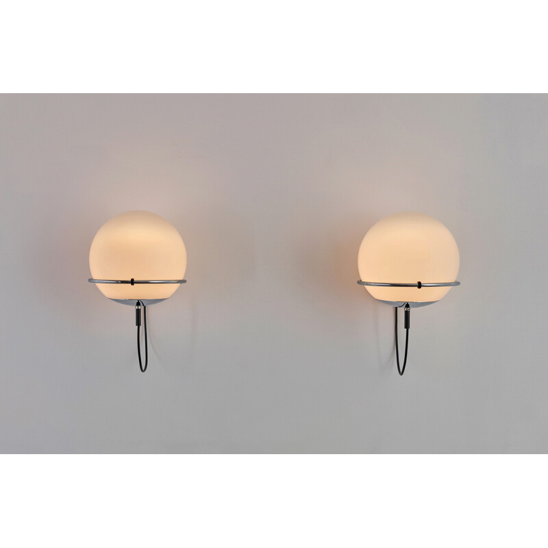 Set of 2 ochtendnevel morning haze wall lights by Frank Ligtelijn - 1970s