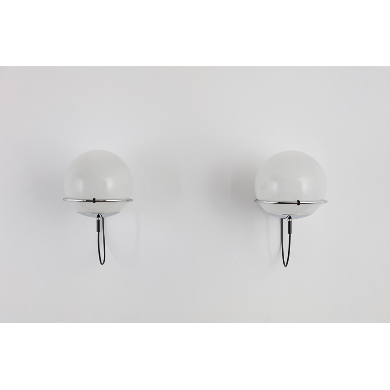 Set of 2 ochtendnevel morning haze wall lights by Frank Ligtelijn - 1970s