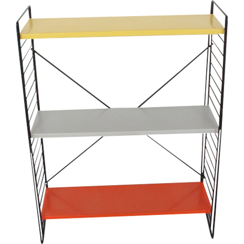 Floor standing metal shelves by A. D. Dekker for Tomado - 1960s