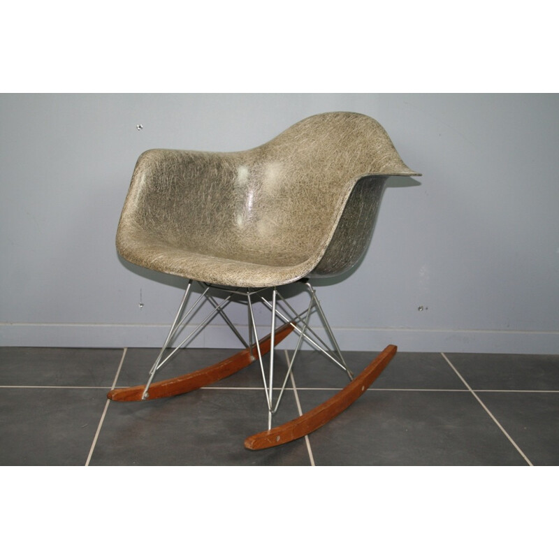Grey Vintage Armchair by Charles and Ray Eames for Herman Eames - 1950s