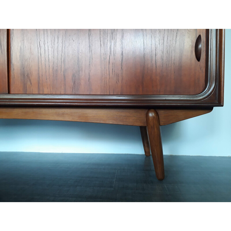 Danish Highboard in Vintage Scandinavian Teak - 1950s