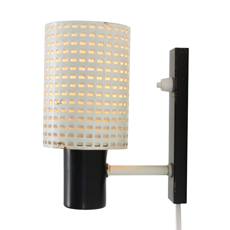 Vintage "Fiësta" wall lamp by H. Busquet for Hala Zeist - 1960s
