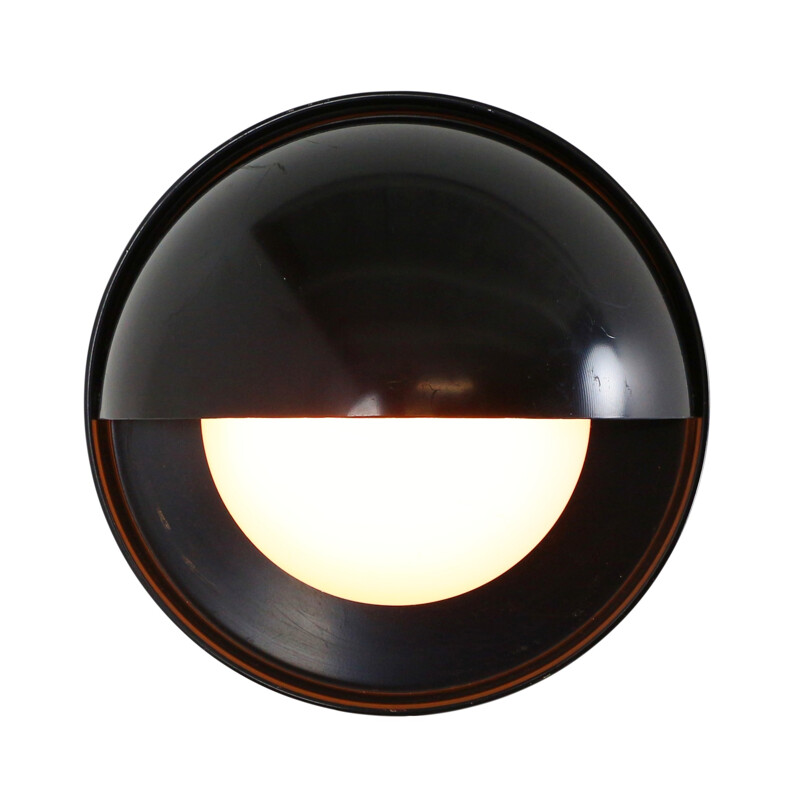 Black and white Eclipse wall light by Dijkstra Lampen - 1980s