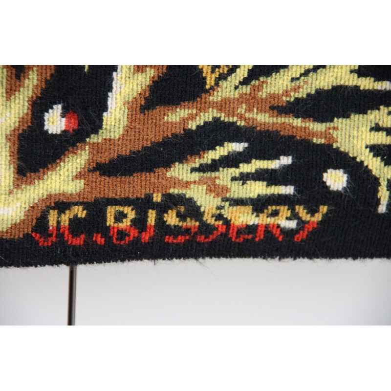 Vintage wall carpet "Aurore" in wool by J.C. Bissery - 1960s