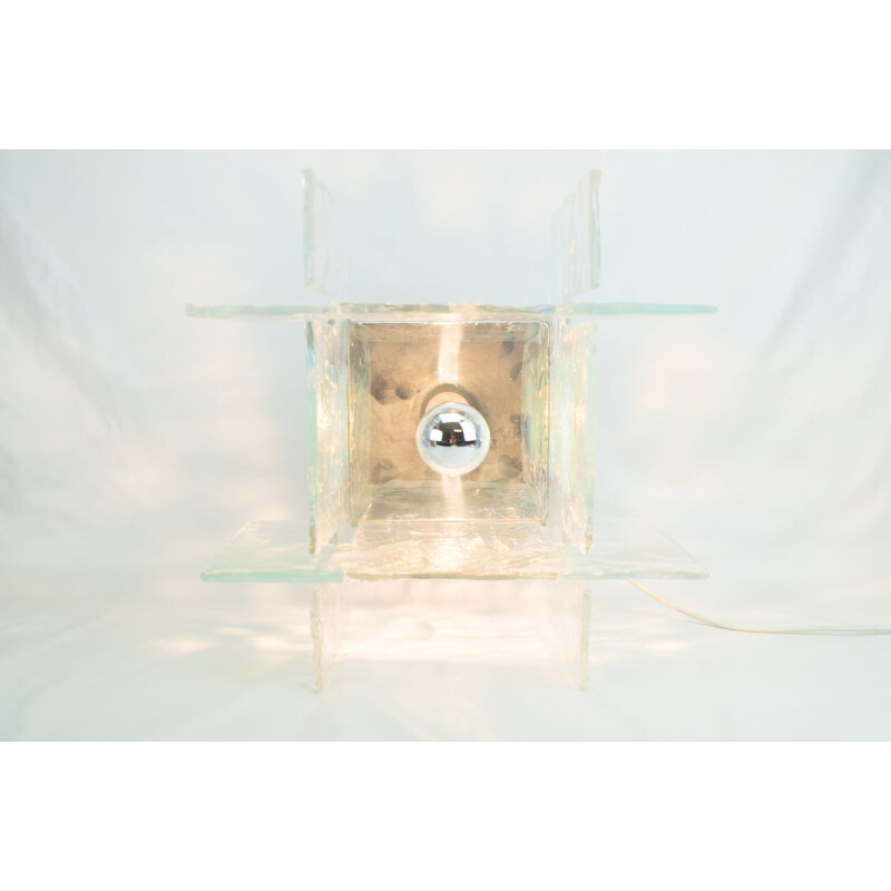 Vintage Murano Glass Ceiling Lamp by Carlo Nason for Mazzega - 1970s