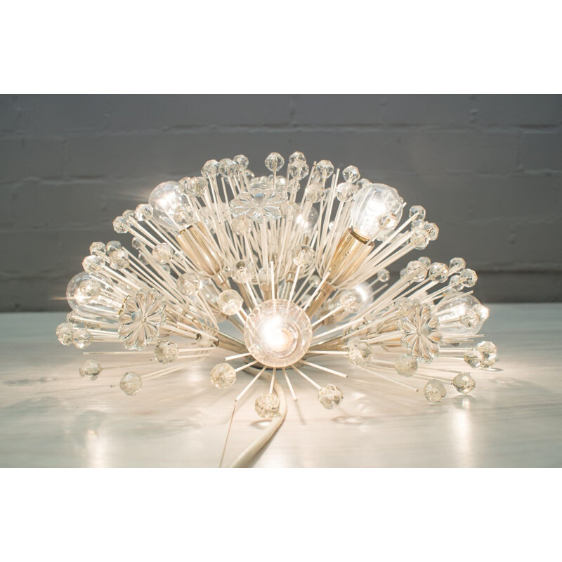 Nickel-Plated Dandelion Ceiling Lamp by Emil Stejnar for Rupert Nikoll - 1960s