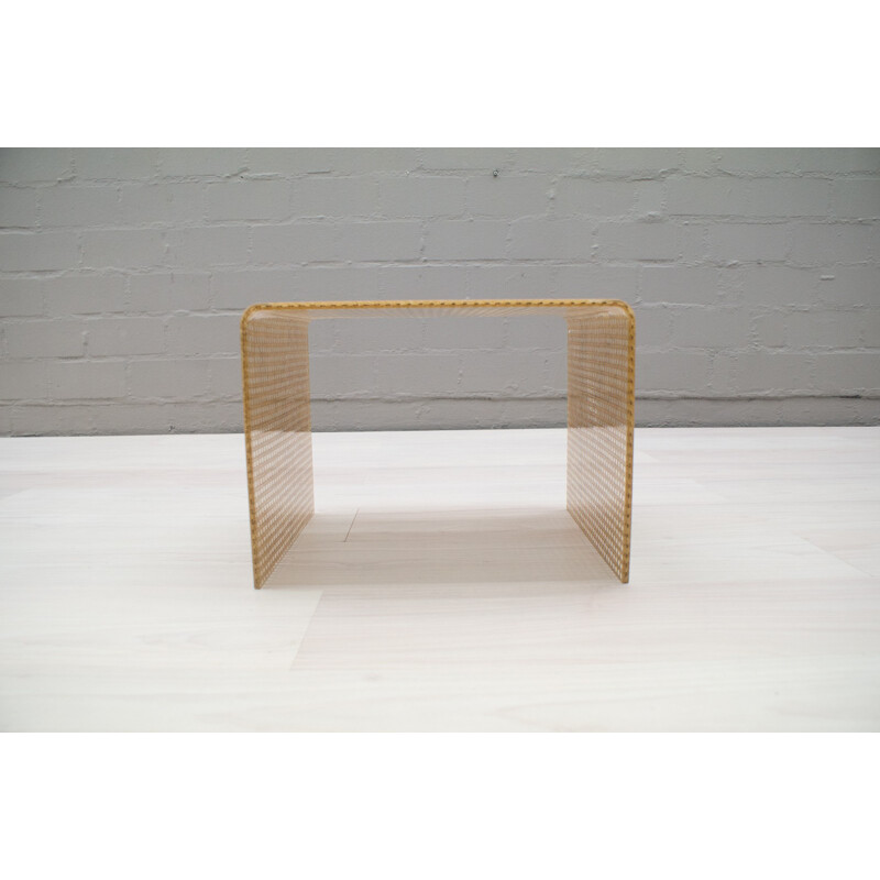 Table d'appoint vintage en plexiglas - 1970